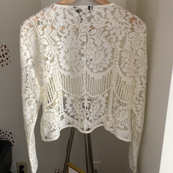 BNWT — Ivory lace shrug- jacket- Size 10 (US) - Picture 3 of 5